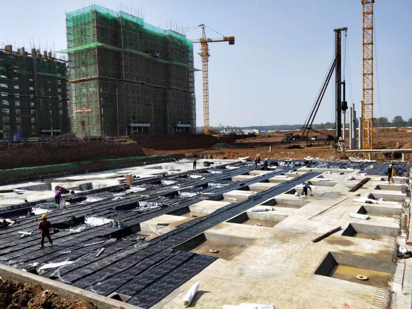 池州桃源名著小区地下室防水工程